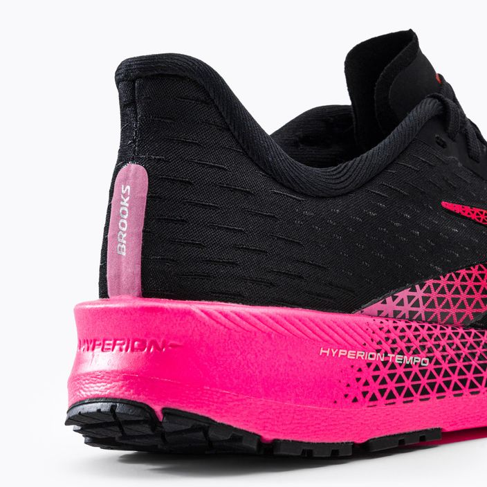Brooks Hyperion Tempo, scarpe da corsa da donna, nero/rosa/corallo 9