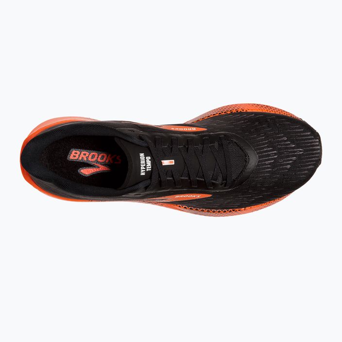 Brooks Hyperion Tempo, scarpe da corsa da uomo, nero/fiamma/grigio 14