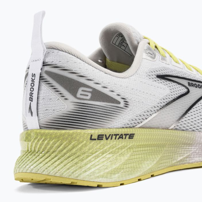 Brooks Levitate 6, scarpe da corsa da donna, bianco/yster/giallo 11