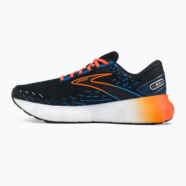 Brooks Glycerin 20 scarpe da corsa da uomo nero/blu classico/arancio 3