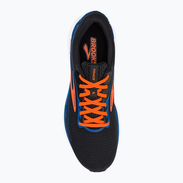Brooks Trace 2 scarpe da corsa da uomo nero/blu classico/arancione 7