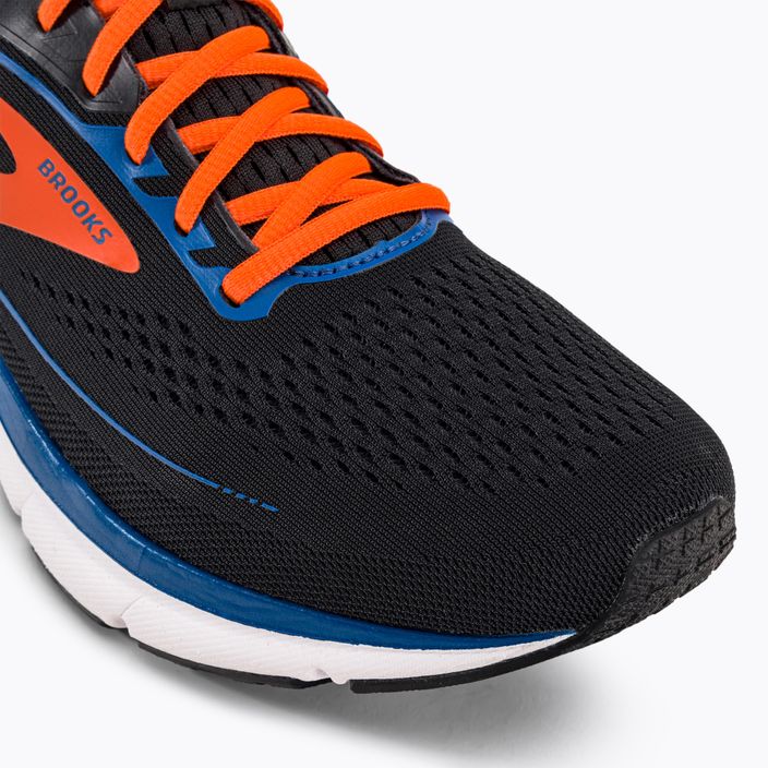 Brooks Trace 2 scarpe da corsa da uomo nero/blu classico/arancione 8