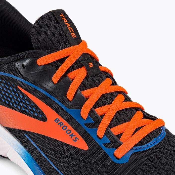 Brooks Trace 2 scarpe da corsa da uomo nero/blu classico/arancione 9