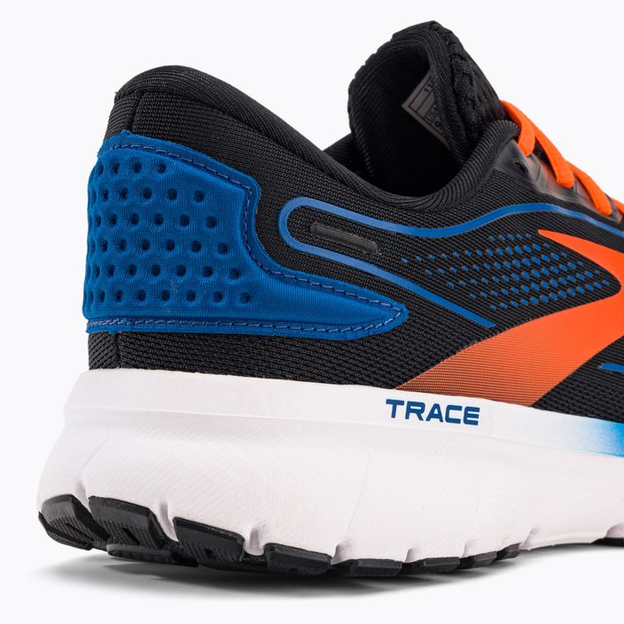 Brooks Trace 2 scarpe da corsa da uomo nero/blu classico/arancione 10