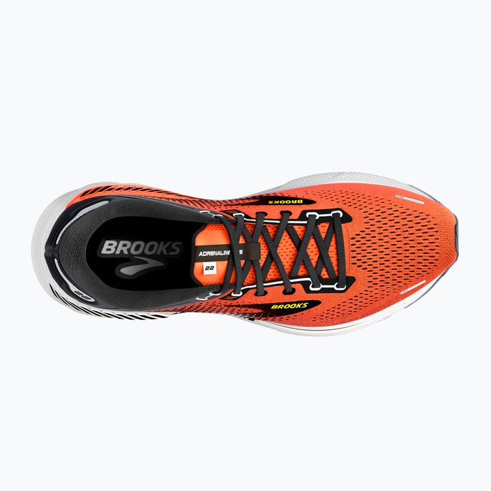 Brooks Adrenaline GTS 22 arancione/nero/bianco scarpe da corsa da uomo 13