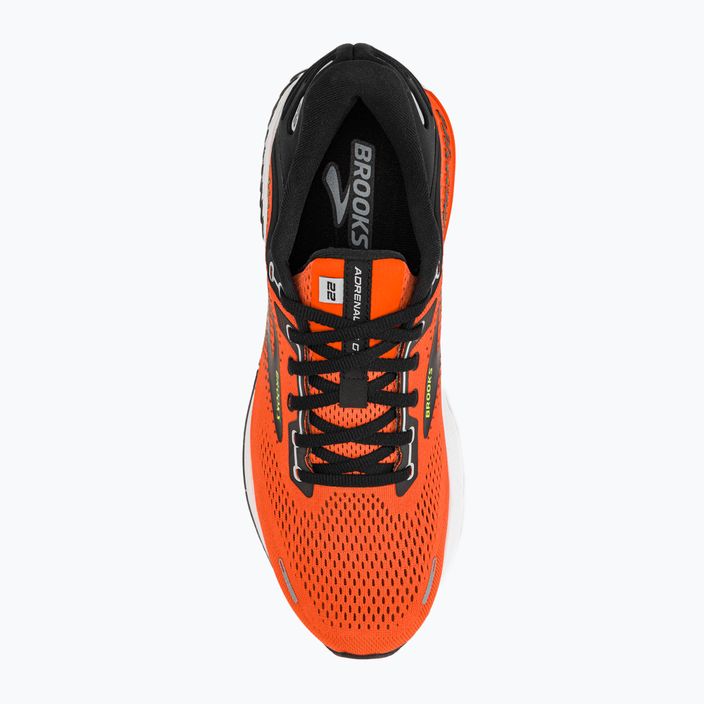 Brooks Adrenaline GTS 22 arancione/nero/bianco scarpe da corsa da uomo 6