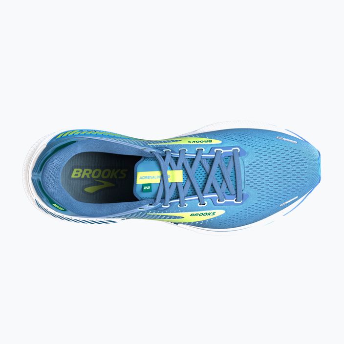 Scarpe da corsa da donna Brooks Adrenaline GTS 22 argento blu lago/verde/bianco 14