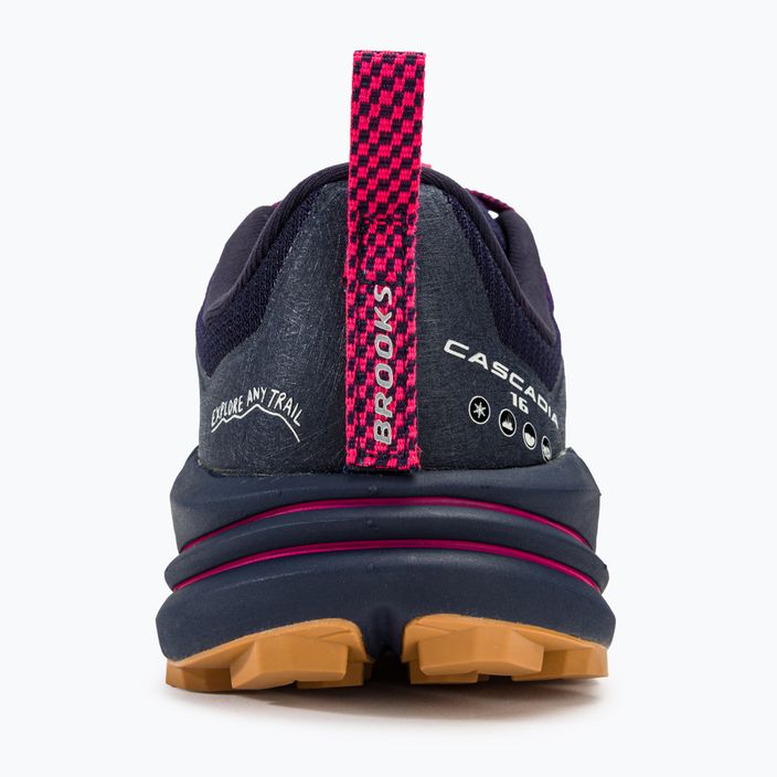 Brooks Cascadia 16 scarpe da corsa da donna peacoat/rosa/biscotto 6