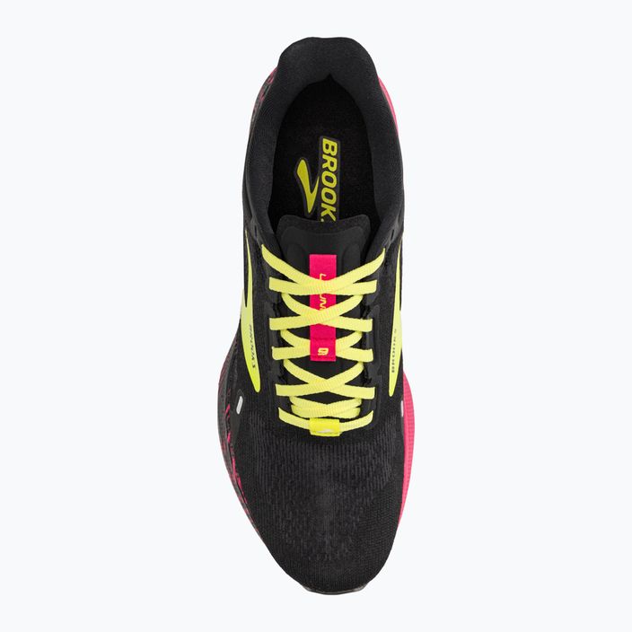 Brooks Launch 9 scarpe da corsa uomo nero/rosa/giallo 7