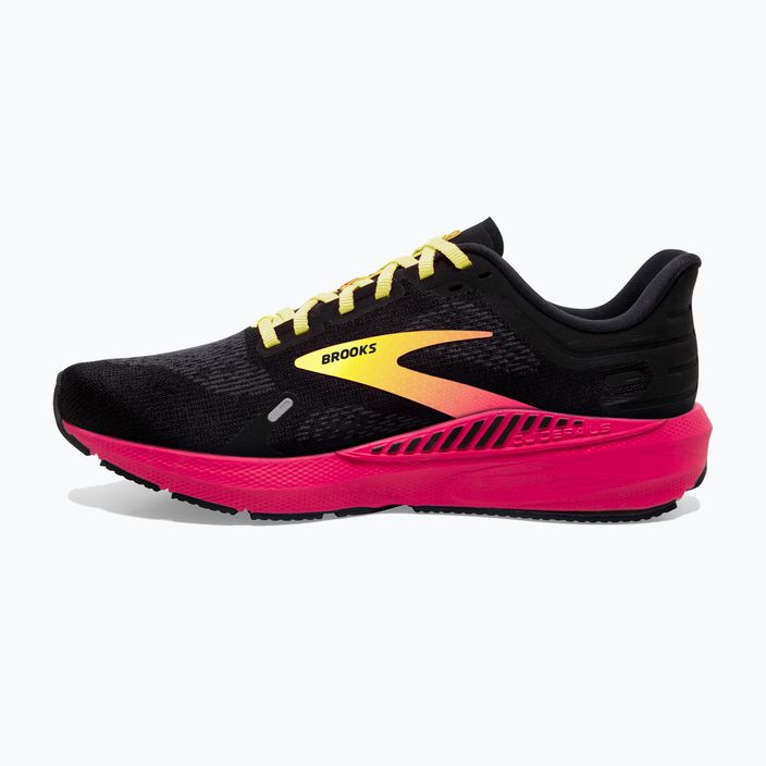 Brooks Launch GTS 9 scarpe da corsa da uomo nero/rosa/giallo 3