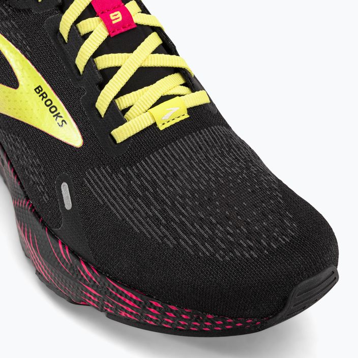 Brooks Launch GTS 9 scarpe da corsa da uomo nero/rosa/giallo 8