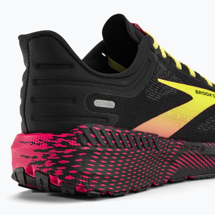 Brooks Launch GTS 9 scarpe da corsa da uomo nero/rosa/giallo 9