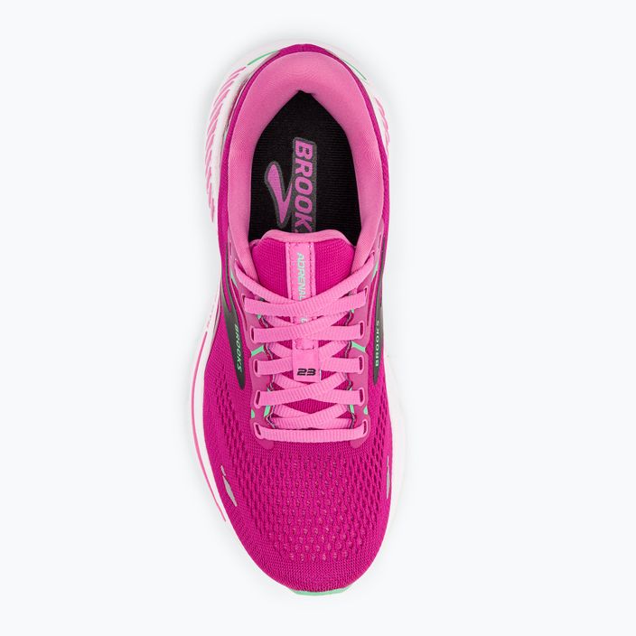 Scarpe da corsa da donna Brooks Adrenaline GTS 23 rosa/fucsia festival/nero 6