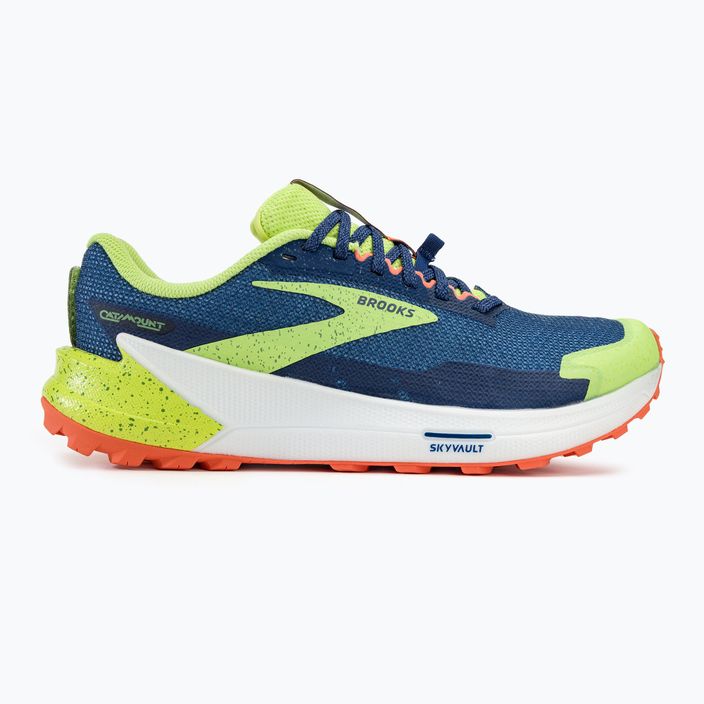 Brooks Catamount 2, scarpe da corsa da uomo, blu/fuoco/verde brillante 2