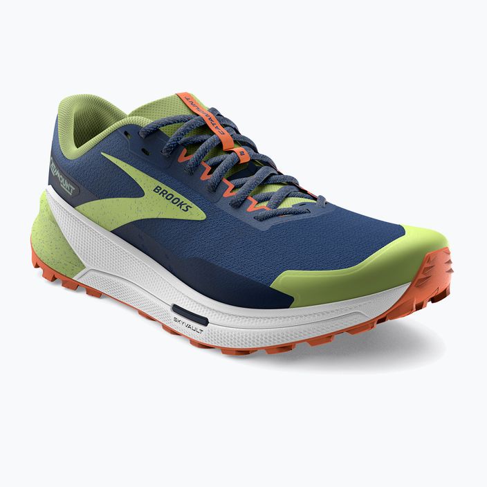 Brooks Catamount 2, scarpe da corsa da uomo, blu/fuoco/verde brillante 8