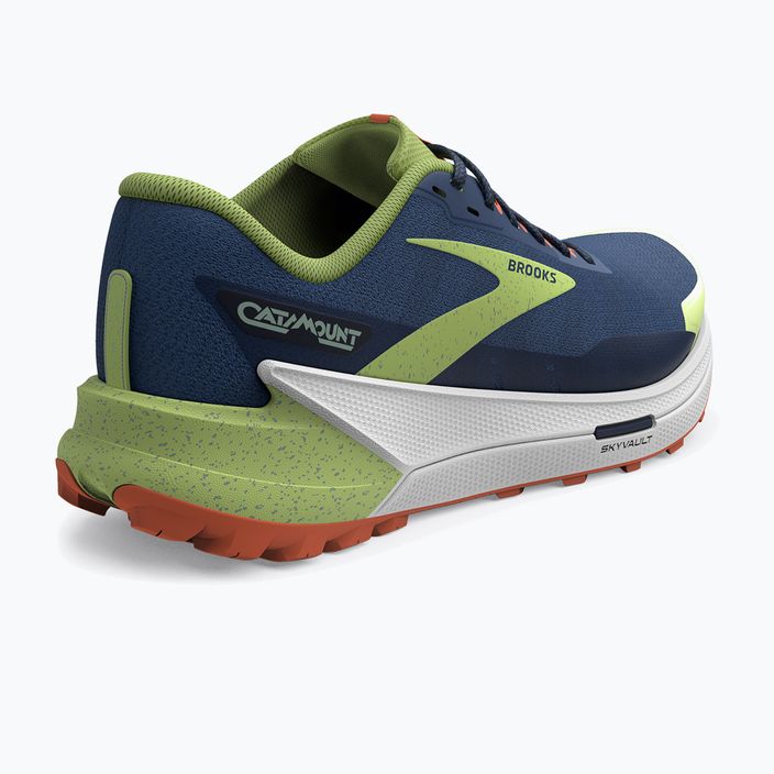 Brooks Catamount 2, scarpe da corsa da uomo, blu/fuoco/verde brillante 11
