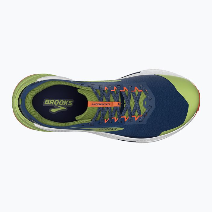 Brooks Catamount 2, scarpe da corsa da uomo, blu/fuoco/verde brillante 13