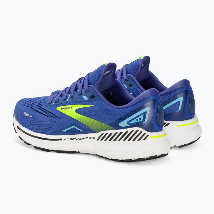 Scarpe da corsa da uomo Brooks Adrenaline GTS 23 blu/nightlife/nero 3