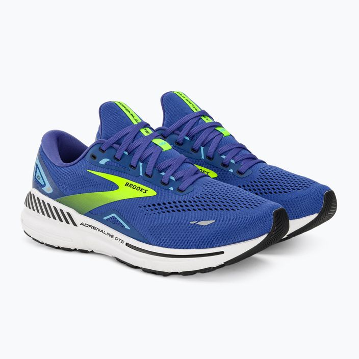 Scarpe da corsa da uomo Brooks Adrenaline GTS 23 blu/nightlife/nero 4