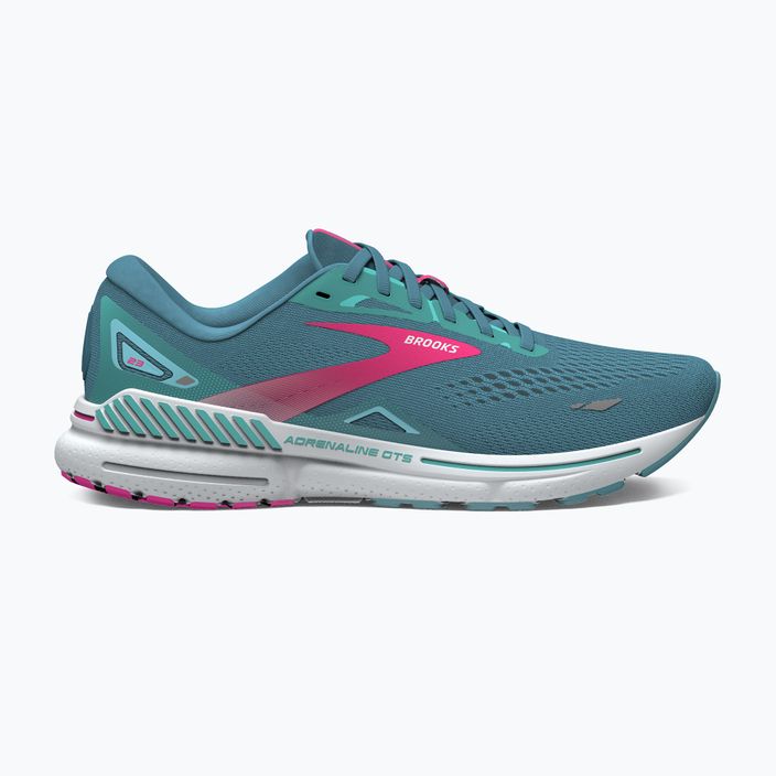 Scarpe da corsa da donna Brooks Adrenaline GTS 23 blu tempesta/rosa/acqua 9