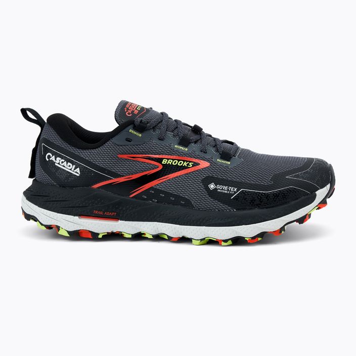 Brooks Cascadia 18 GTX scarpa da corsa da uomo perla annerita/nero/tomato 2