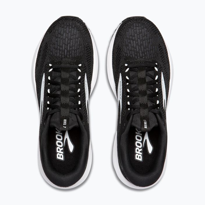 Brooks Revel 7 nero/bianco, scarpe da corsa da uomo 12