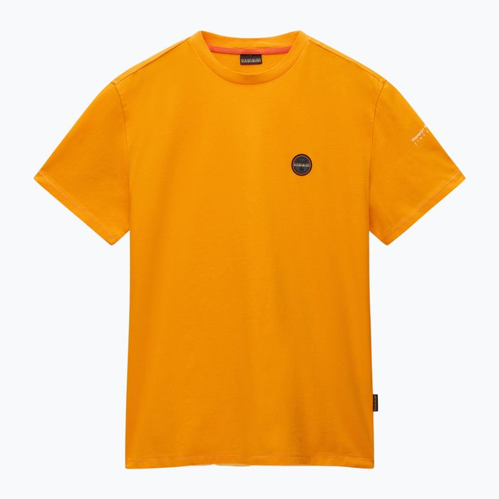 T-shirt Napapijri S-Badge arancione da uomo 5