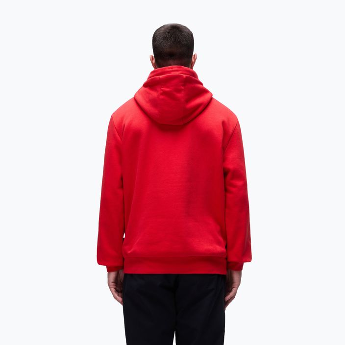 Felpa da uomo Napapijri Burgee Half Zip Hooded 2.0 rosso goji 3