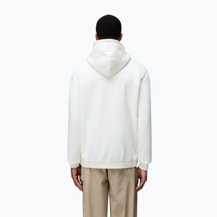 Felpa da uomo Napapijri B-Badge Half Zip Hooded white heron 3