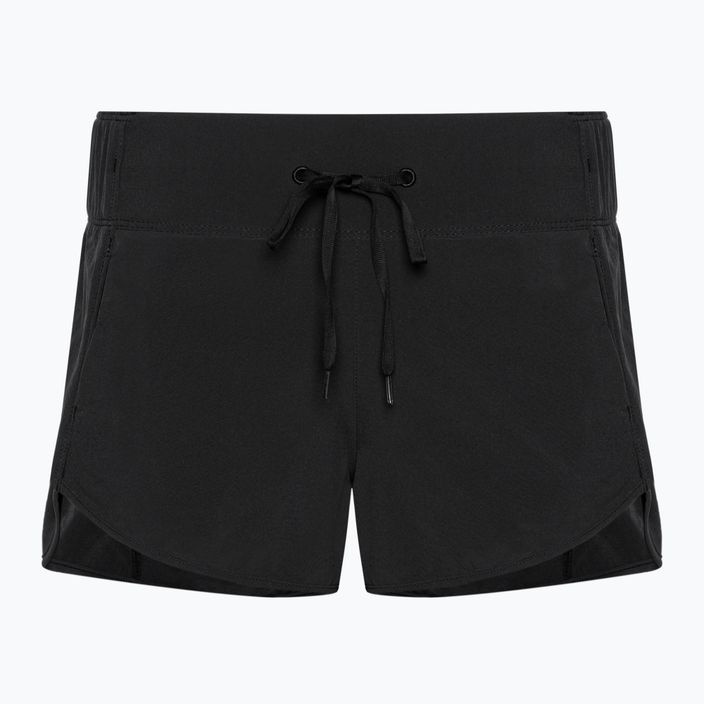 Pantaloncini da bagno Hurley da donna Aquas Solid 2,5" newprint o nero/bianco