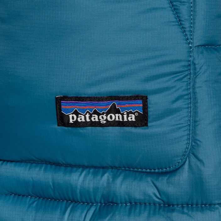 Patagonia Bivy donna con cappuccio senza maniche blu ondulato 5