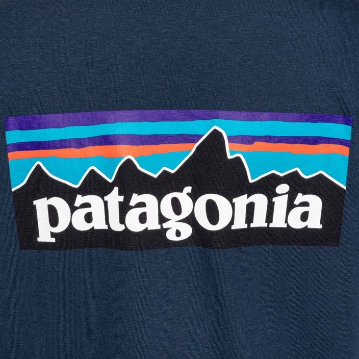 Maglietta da trekking da donna Patagonia P-6 Logo Responsibili-Tee blu marea 6