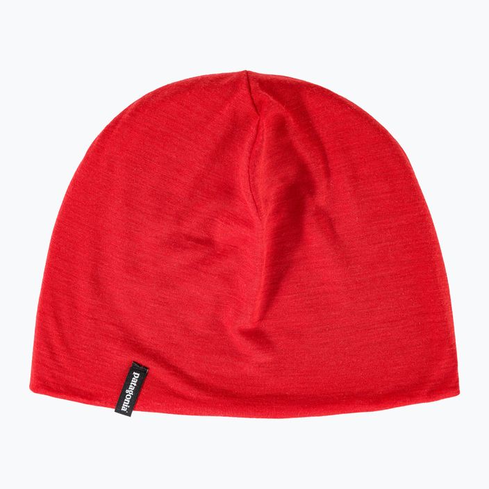 Patagonia berretto invernale Overlook Merino Wool Liner Beanie rosso touring 6