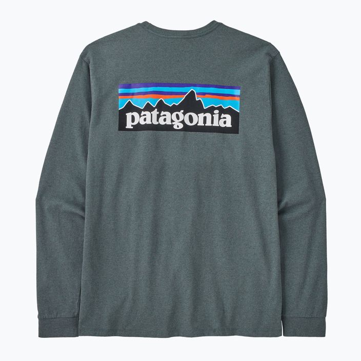 Patagonia P-6 Logo Responsibili Uomo manica lunga trekking verde nouveau 5