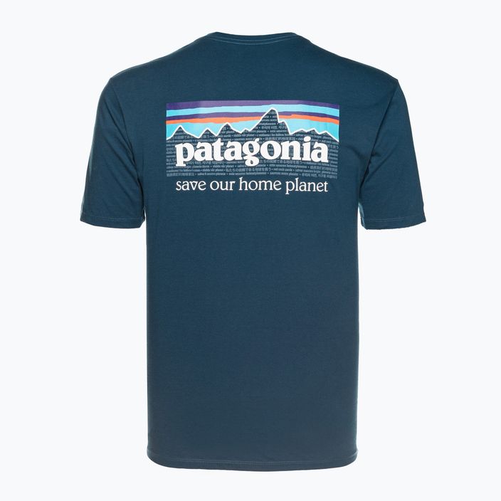Camicia da trekking Patagonia P-6 Mission Organic lagom blu da uomo 2