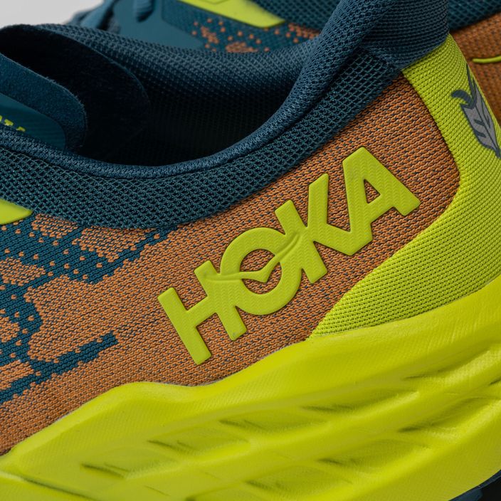 Scarpe da corsa da uomo HOKA Speedgoat 5 blu corallo/sera primula 7