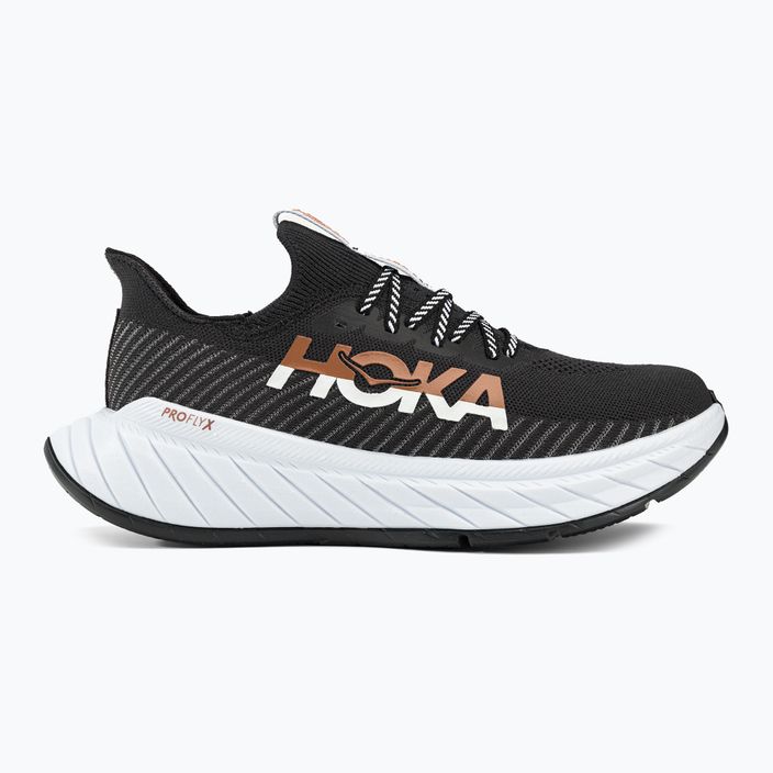 Scarpe da corsa da uomo HOKA Carbon X 3 nero/bianco 2