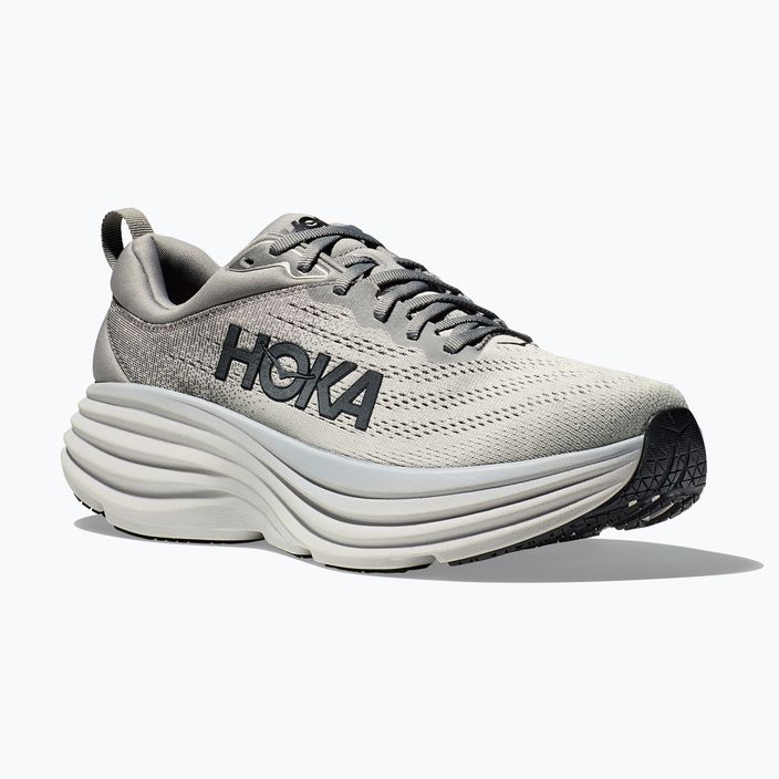 HOKA Bondi 8, scarpe da corsa da uomo in pelle di squalo/nebbia marina