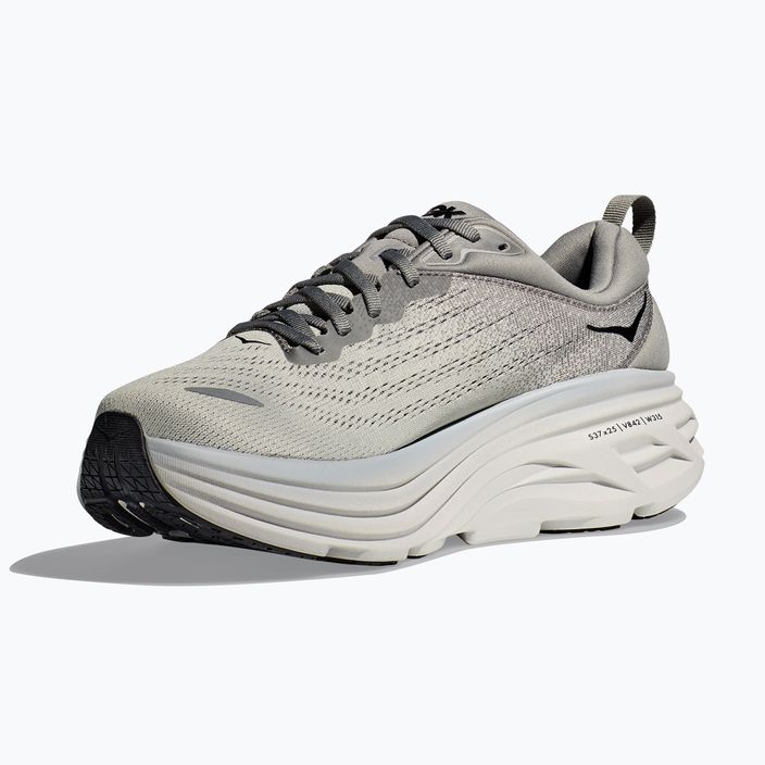 HOKA Bondi 8, scarpe da corsa da uomo in pelle di squalo/nebbia marina 3