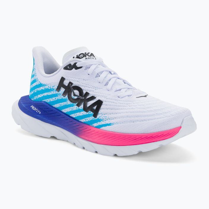 Scarpe da corsa da uomo HOKA Mach 5 bianco/azzurro