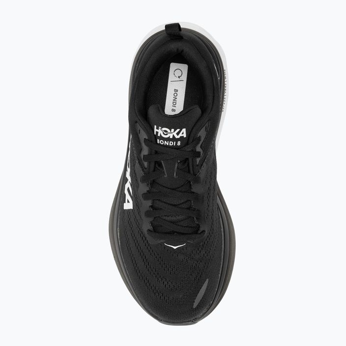 Scarpe da corsa da uomo HOKA Bondi 8 Wide nero/bianco 5