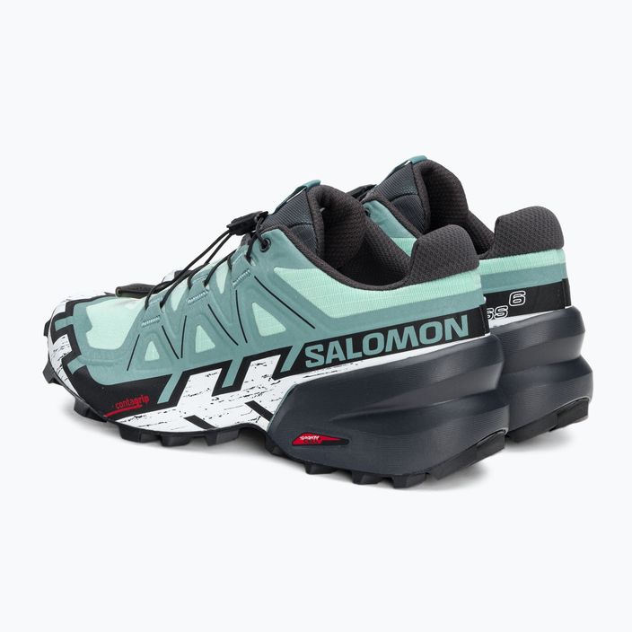 Salomon Speedcross 6 scarpe da corsa da donna yucca/ebano/bianco 5