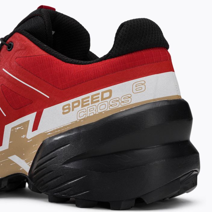 Salomon Speedcross 6 scarpe da corsa da uomo rosso fuoco/nero/safari 14