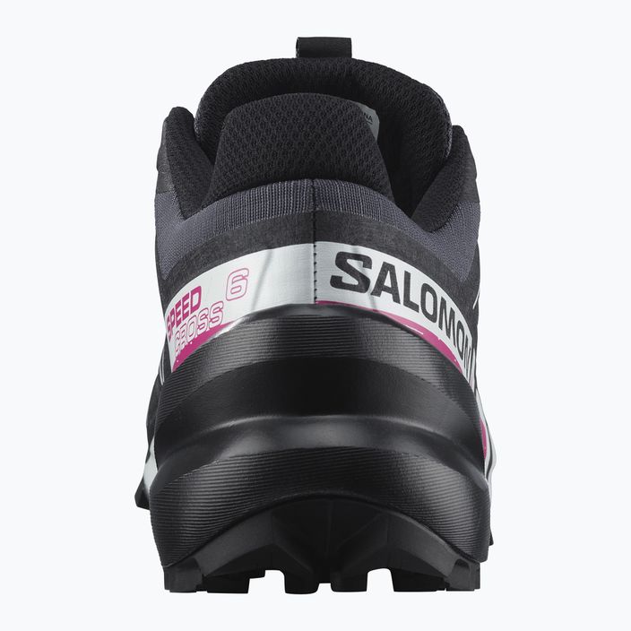 Salomon Speedcross 6 scarpe da corsa da donna ebano/bianco/molto berry 9