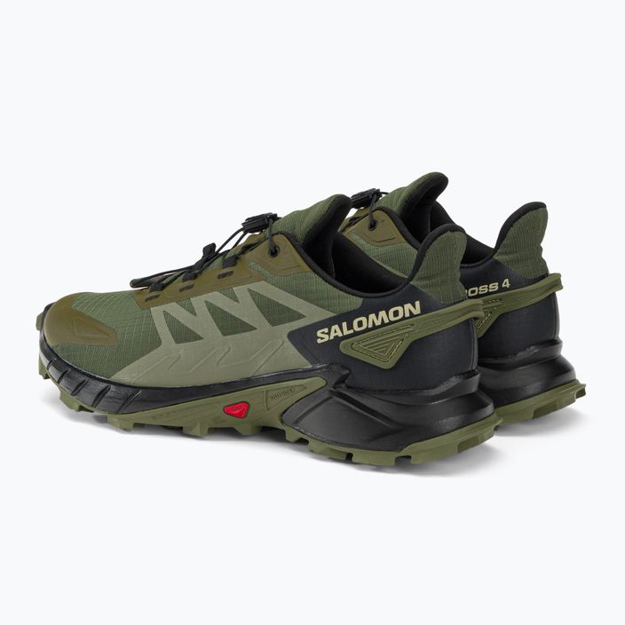 Salomon Supercross 4 scarpe da corsa uomo olvnig/grigio muschio/nero 5