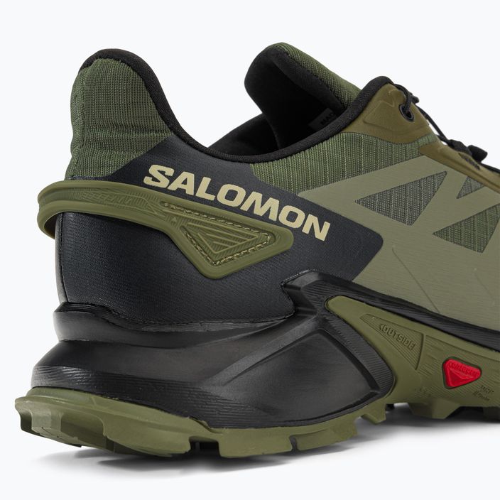 Salomon Supercross 4 scarpe da corsa uomo olvnig/grigio muschio/nero 11