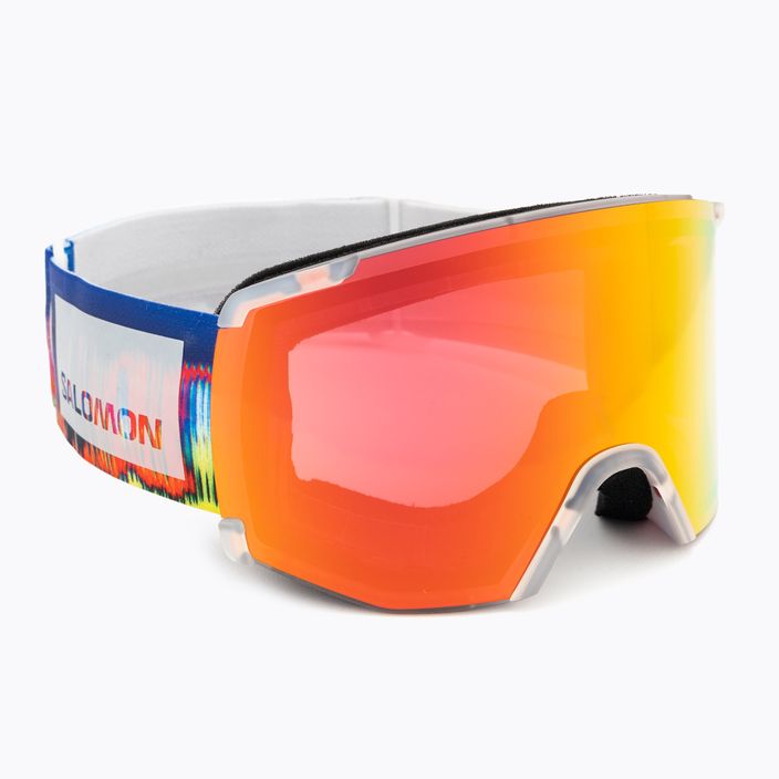 Salomon S View Sigma, occhiali da sci traslucidi frozen/poppy red