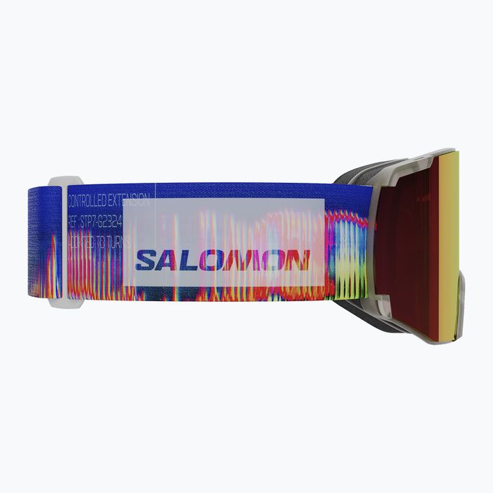 Salomon S View Sigma, occhiali da sci traslucidi frozen/poppy red 7