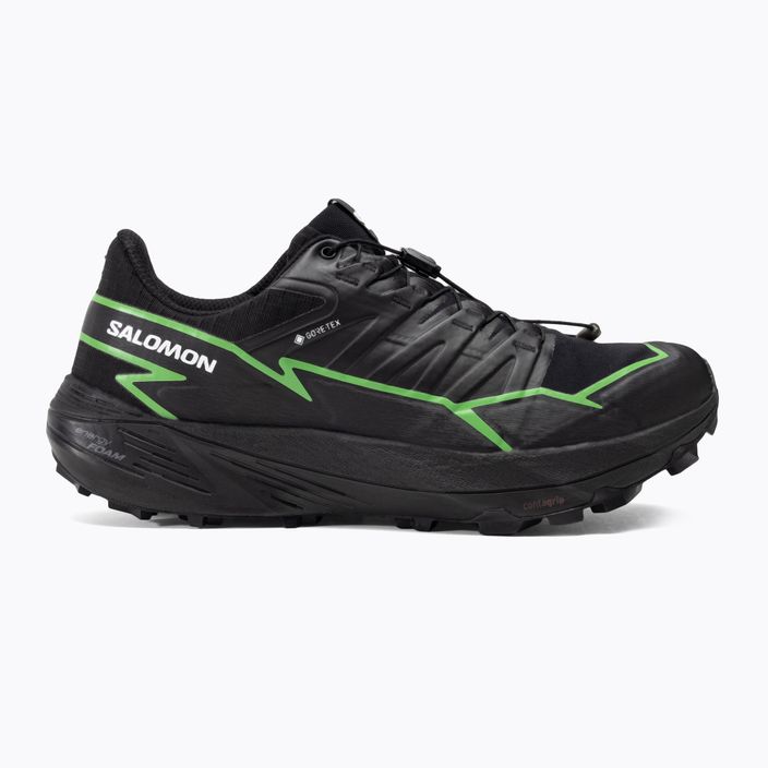 Salomon Thundercross GTX scarpe da corsa da uomo nero/geco verde/nero 4