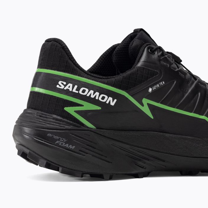 Salomon Thundercross GTX scarpe da corsa da uomo nero/geco verde/nero 11
